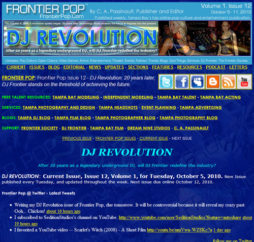Frontier Pop Issue 12: DJ Revolution.